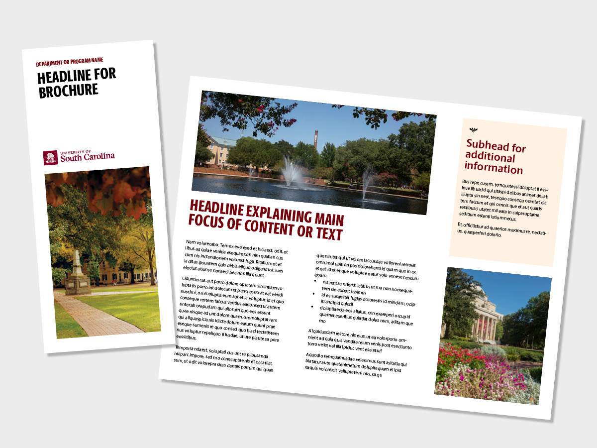 Trilfold Brochure with No Bleeds