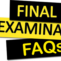 Final Exam FAQs Final Exam FAQs
