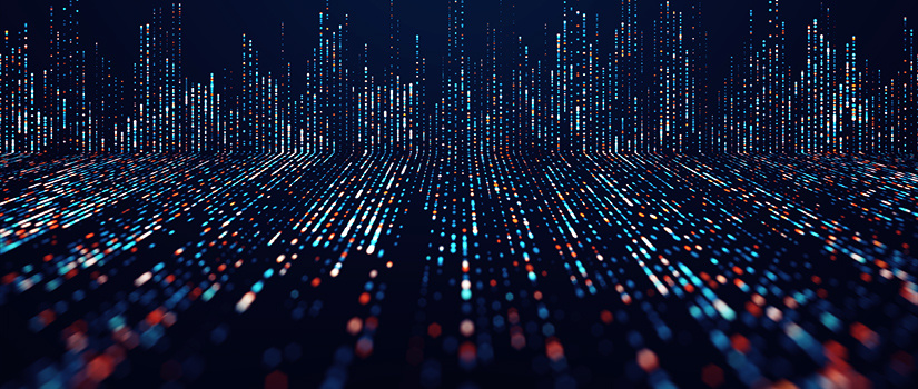 Laptop in garnet and black light