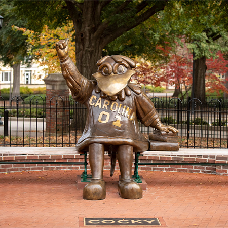 Cocky statue