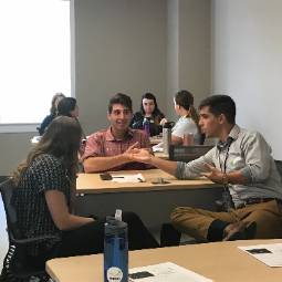 Carolina Intercultural Training students talking in a group