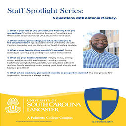 Staff Spotlight, Antonio Mackey