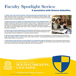 Faculty Spotlight, Dianne Mahafee