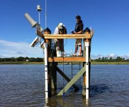 Water quality monitoring station in Winyah Bay