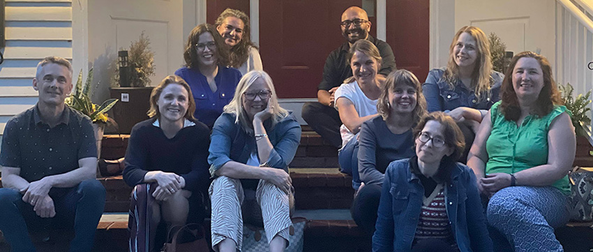 Group at the 2023 writers retreat.