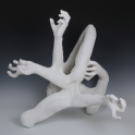 Ceramic sculpture by MFA candidate Jackson Shaner featured in the 69th Annual Juried Student Exhibition.