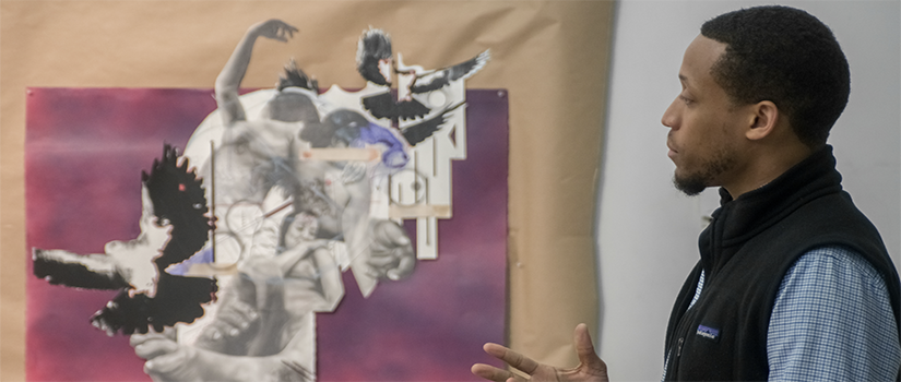 graduate student during a review