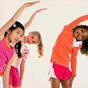 children exercising