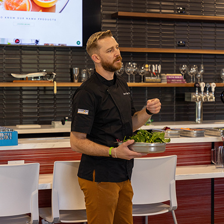 Scott Taylor teaches in the Beverage Education Lab.