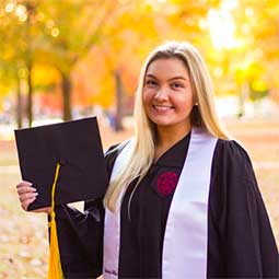 Jessica Rhinesmith Jessica Rhinesmith in her cap and gown