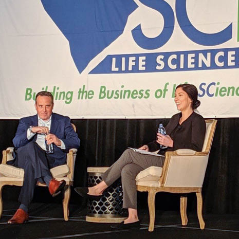 Photo of Caroline Brown at a SCBIO event