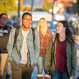 Group of students walking