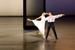 two dancers on a stage