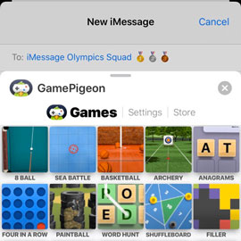 A screenshot of a group message on an iphone called 