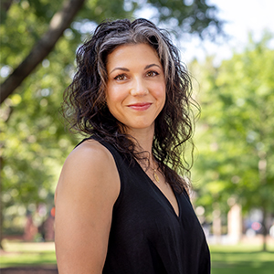 Meena Khalili stands on the University of South Carolina's historic Horseshoe