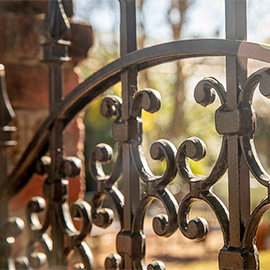 wrought iron fence
